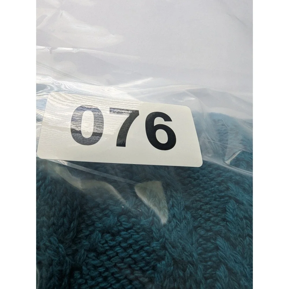 Colours Alexander Julian Sweater Mens L Teal Vintage 90 Cable Knit Cotton Crosby